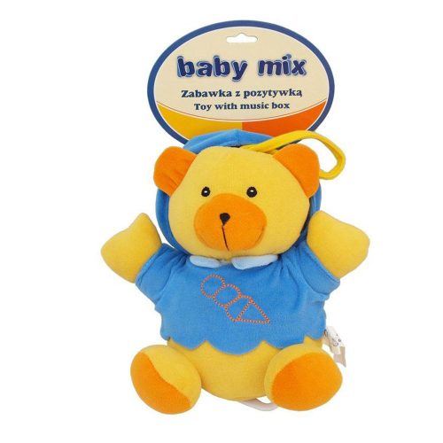 Alexis Baby Mix - Felhúzható zenélő Plüss Játék Maci