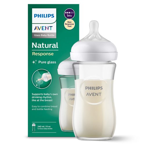 Philips AVENT Natural SCY930/01 Response 1+ 240ml  - Üveg Cumisüveg