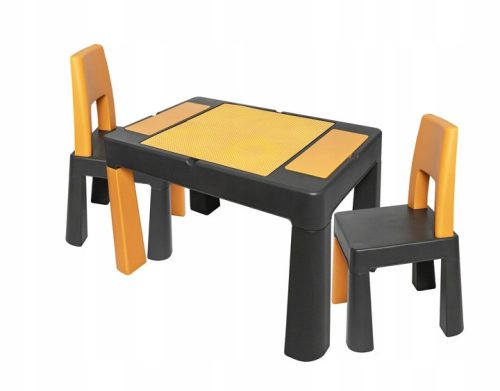 TEGA - MULTIFUN 3 in 1 Gyerek Asztal Grafit és Mustár 