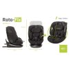 4Baby Roto-Fix 0-36kg - Fekete színű 360 °-os I-Size 40-150cm Autósülés (isofix) 