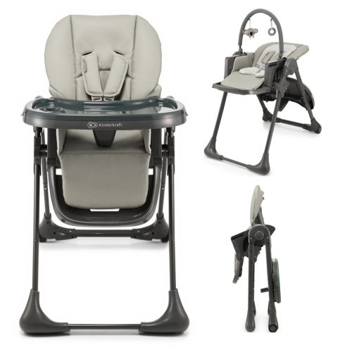 KINDERKRAFT TUMMIE - Etetőszék GREY