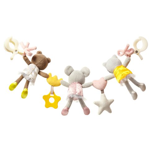 BabyOno 1441 - Oktatójáték - lánc a BALLERINAS babakocsihoz