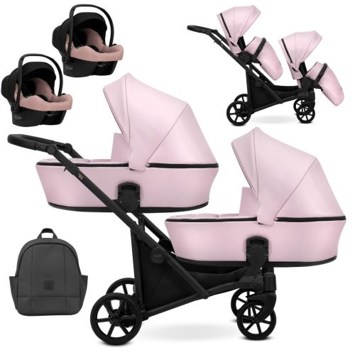 Kunert Brav DUO - Pink Eco Ikerbabakocsi