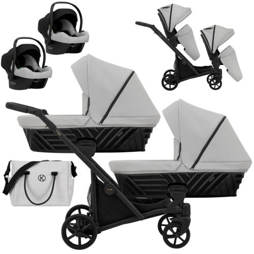 Kunert IVENTO DUO - Eco Dove Grey Ikerbabakocsi